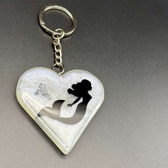 Custom Large Heart Keychain - HANDMADE - Picture 2 of 3